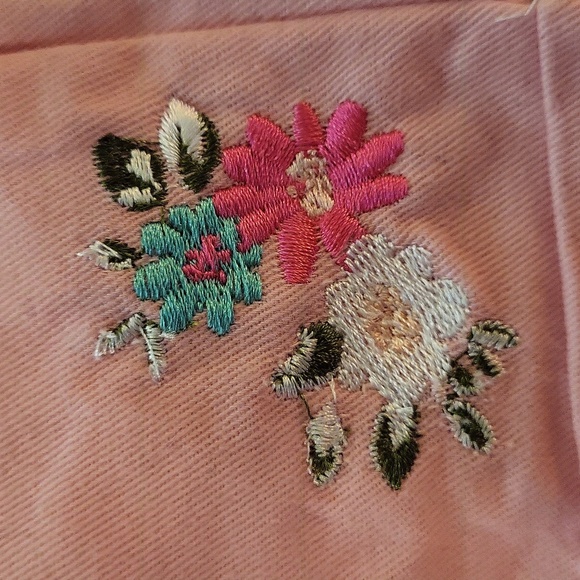 Overalls Shorts, Bunny Face, Girls Size 6. Pink - Picture 3 of 8